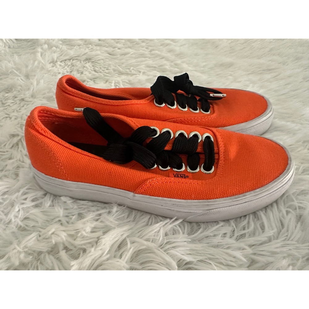 Vans orange‎ lace shoes 6.5 M 8 w